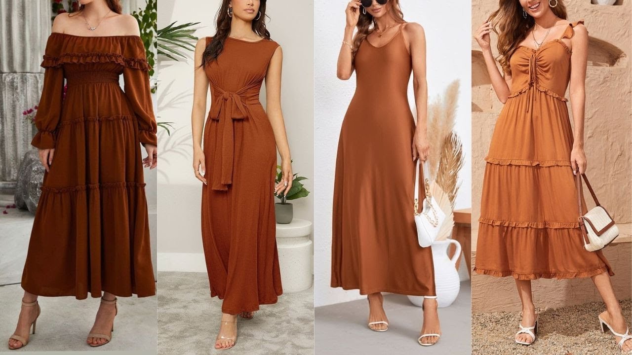 LOOKS CON VESTIDOS EN MARRON PRIMAVERA VERANO 2023🤎LOOKS WITH BROWN DRESSES SPRING SUMMER 2023
