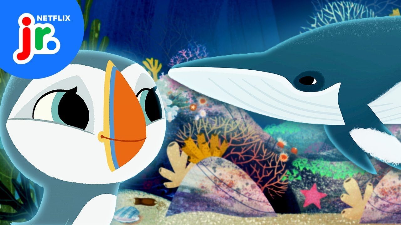 Oona and Silky&rsquo;s Baby Whale Rescue Mission 🐋 Puffin Rock | Netflix Jr