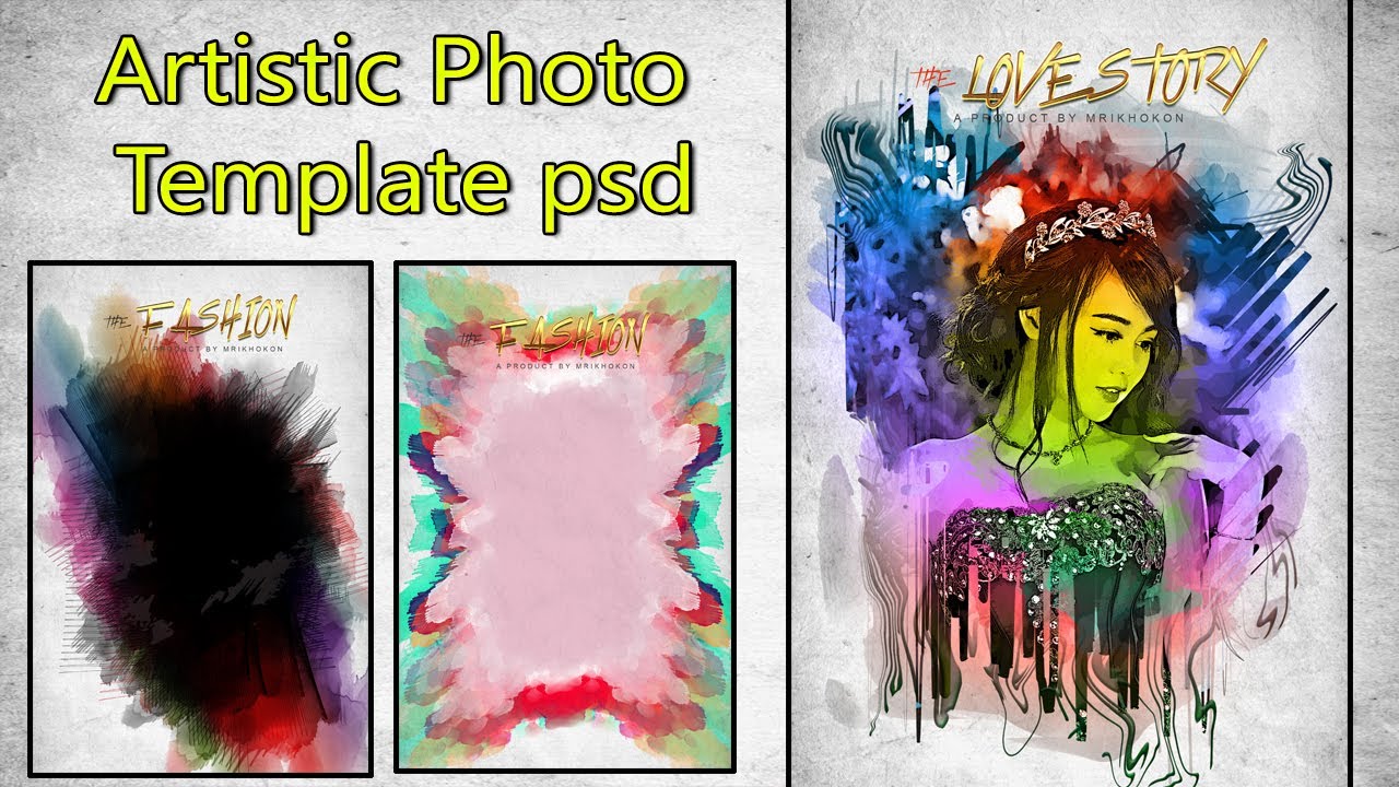 Artistic Photo Template psd