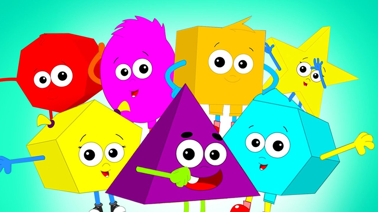 Ten Little Shapes, Learn Shapes + More Preschool Rhymes for Kids
