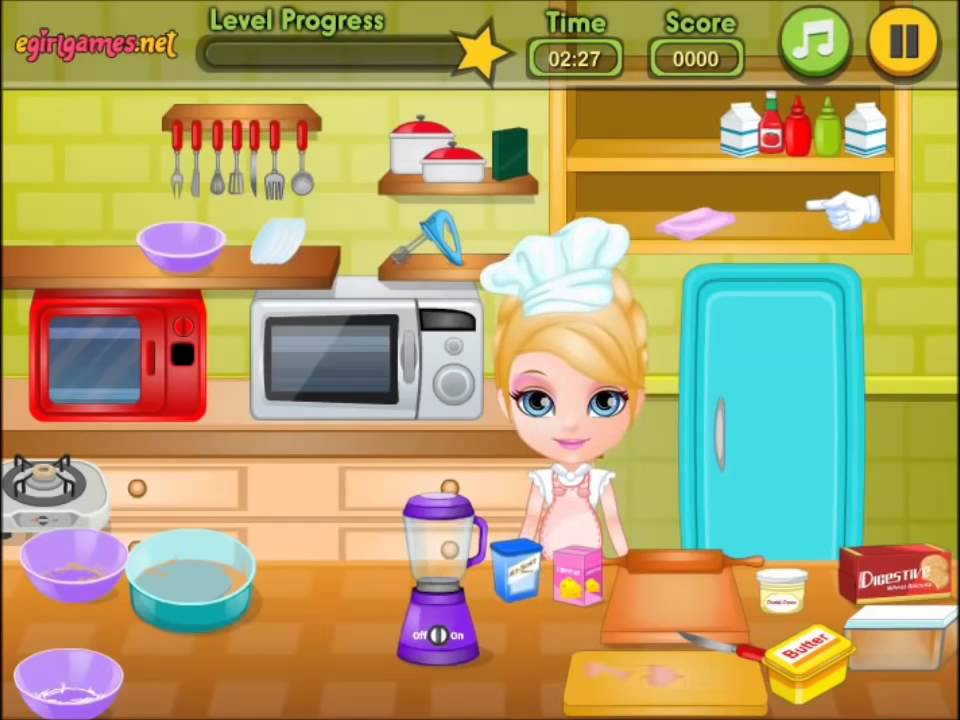 Making cake games, girls games, barbie games, cooking games