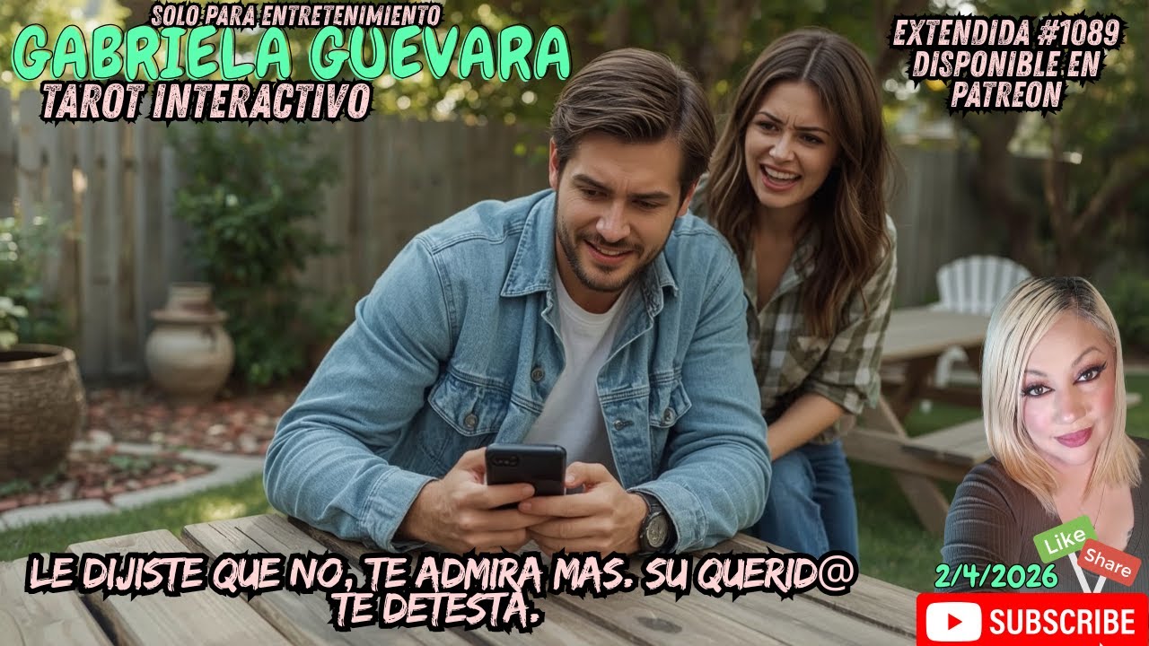 Le dijiste que no, te admira mas. Su querida/o te detesta. Tarot. EXTENDIDA #1089
