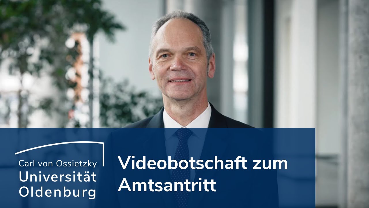 Videobotschaft des neuen Universitätspräsidenten Prof. Dr. Ralph Bruder