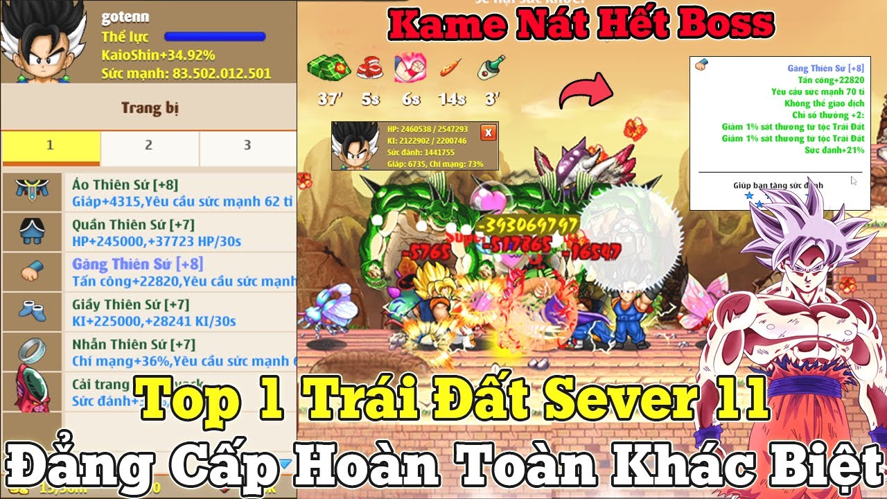 Ngọc Rồng Online - Review Top 1 Trái Đất Sever 11...Đẳng Cấp Hoàn Toàn Khác Biệt