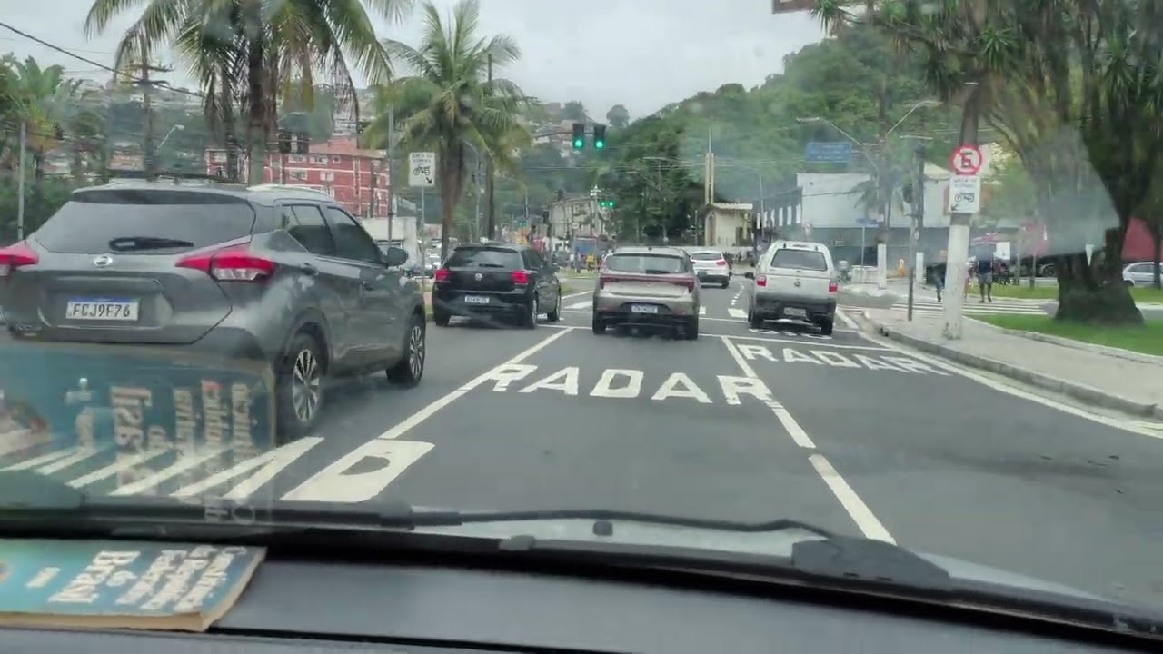Chegando na  rodoviária dê santos 