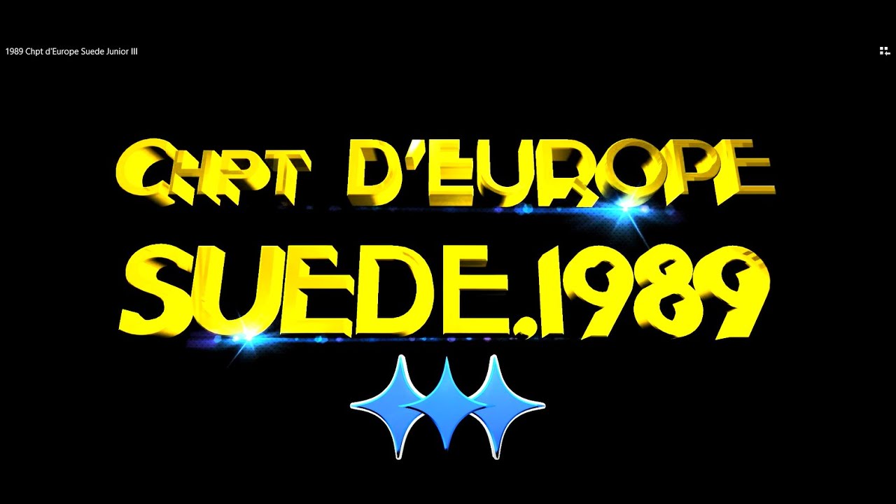 1989 Championnat d'Europe Suède Junior III