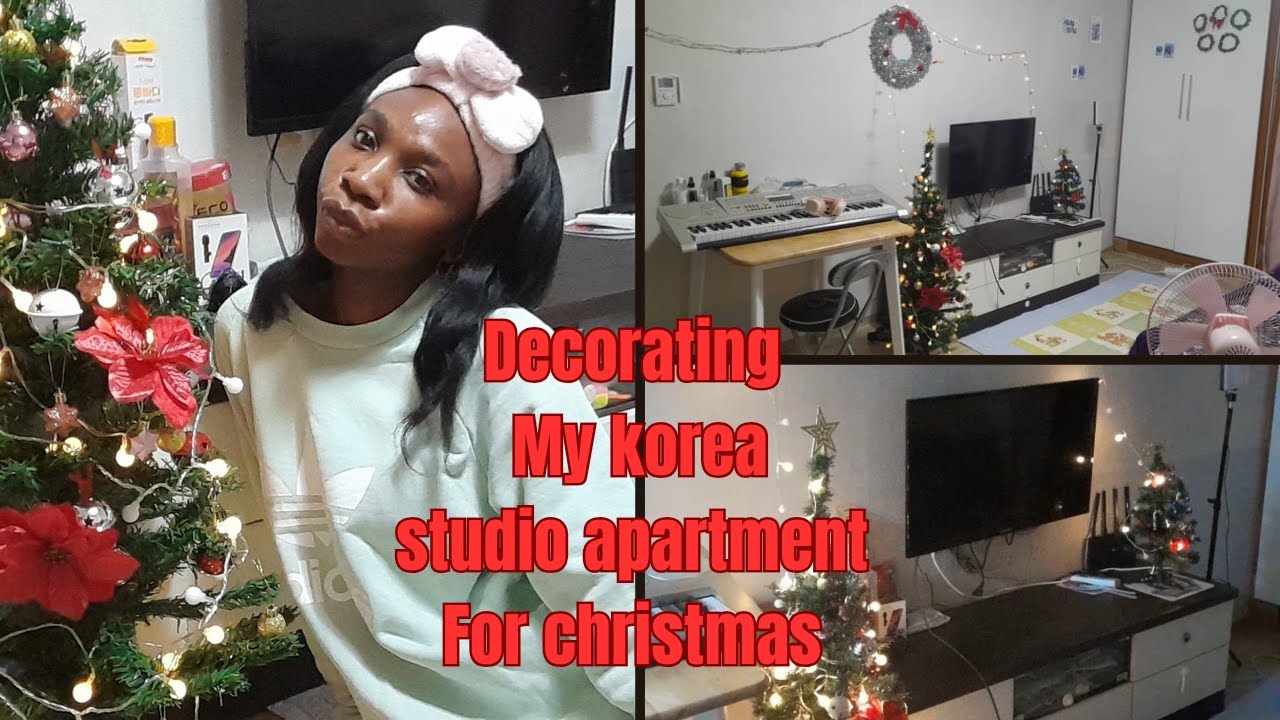 Decorating my Korean studio apartment for Christmas