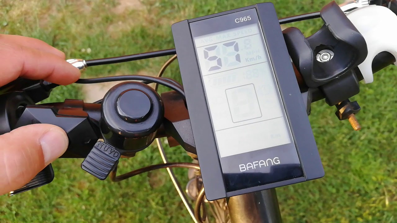 Bafang ebike kitt kijelző beállítása C965