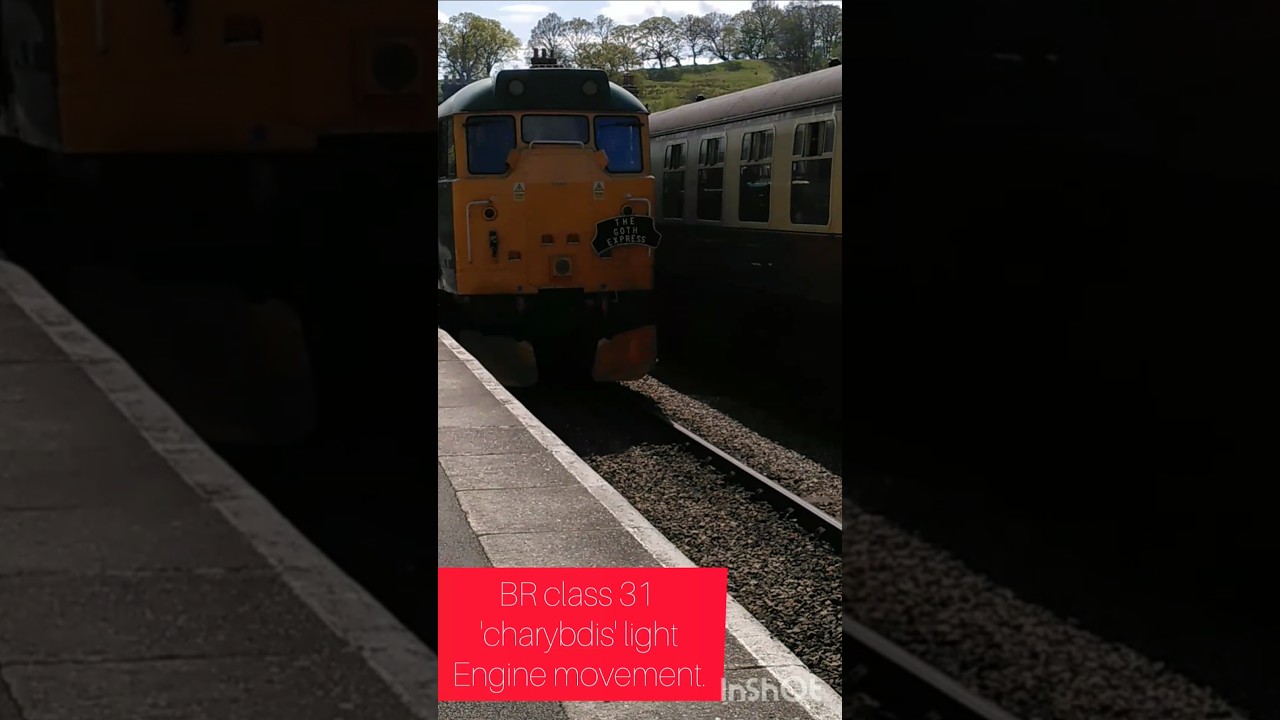 BR class 31 'Charybdis' light engine movement at grosmont 