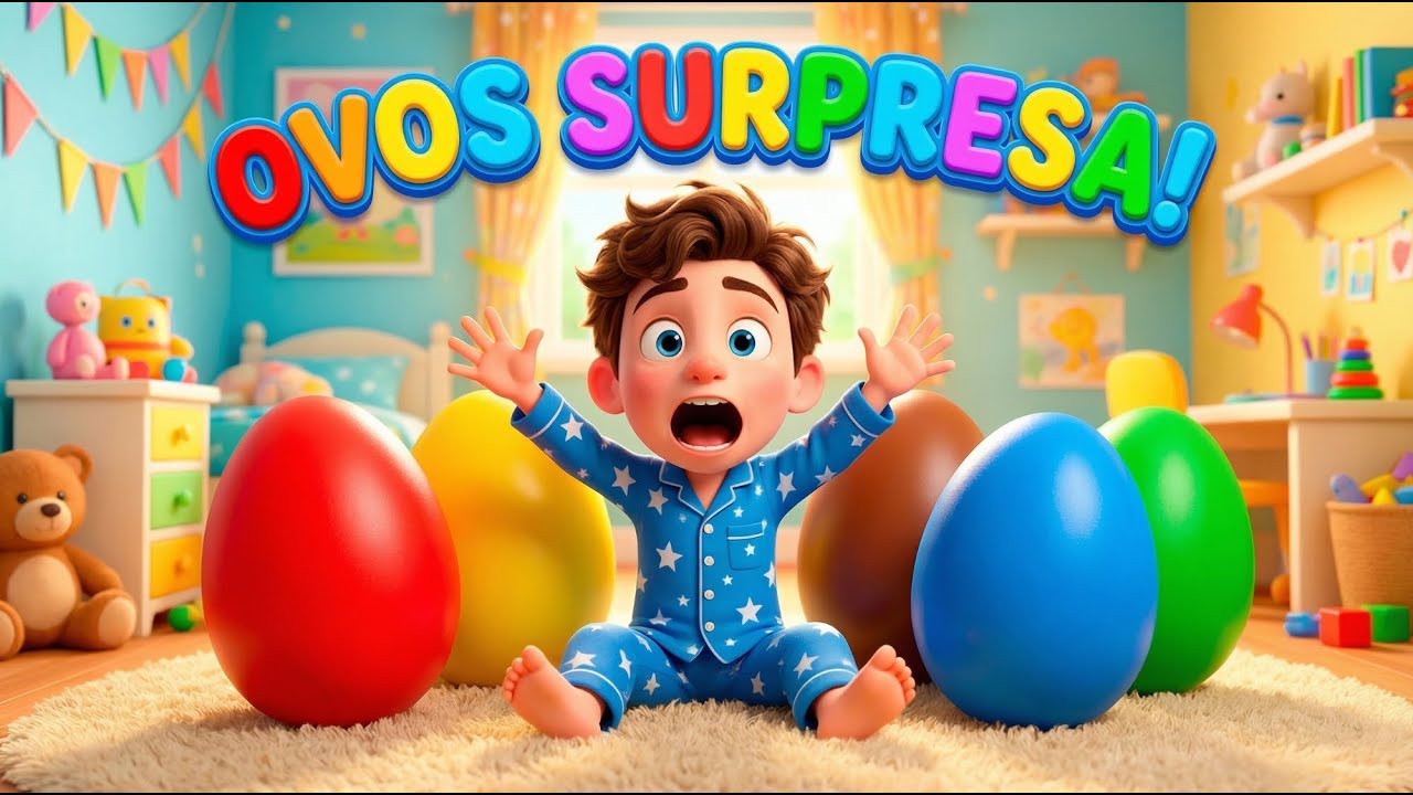 Léo e os Ovos Surpresa 🥚 Música para Aprender as Cores | Leotura Kids