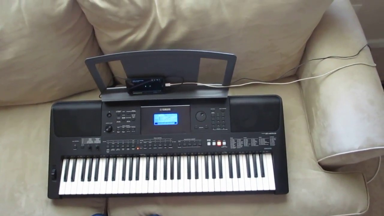 Teclado Yamaha PSR e453 Uso Del Auxiliar