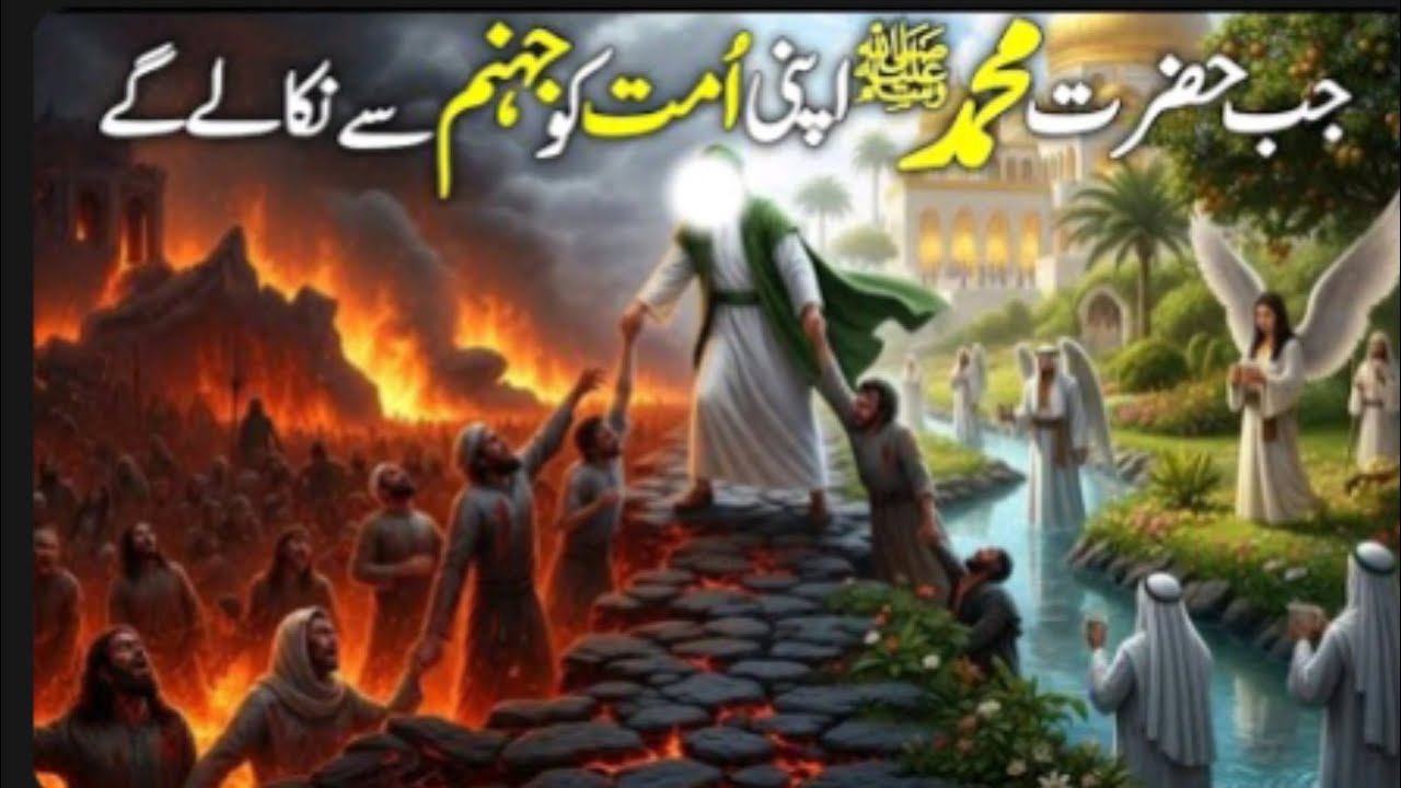jab hazrat Muhammad sallallahu alaihi vasllam apni ummat ko jahannam se nikaalenge