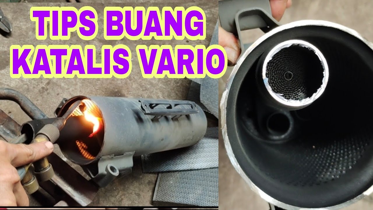 TEHNIK BUANG KATALIS KNALPOT HONDA VARIO
