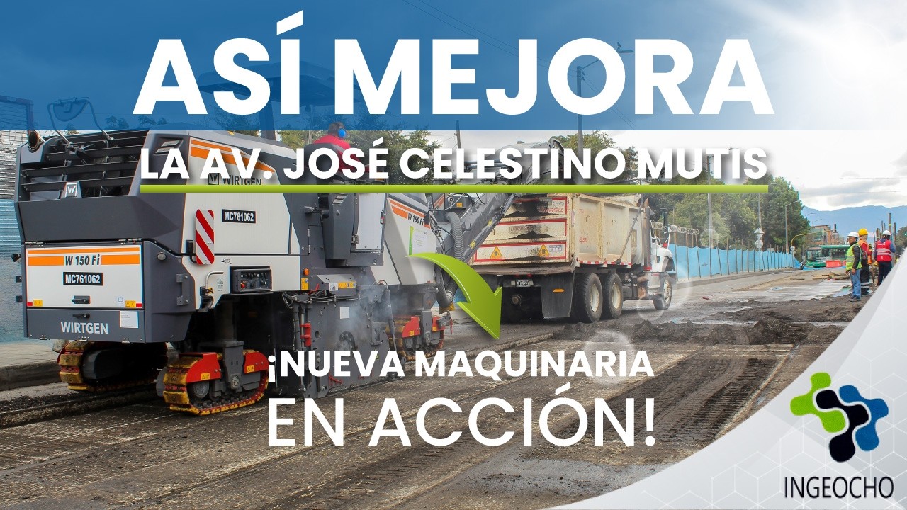 Mira cómo se renueva la Av. José Celestino Mutis con nueva maquinaria 🛣️