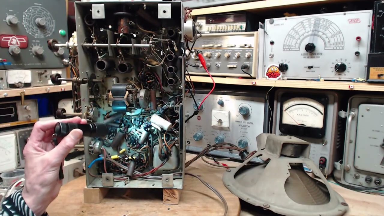 Gigantic RCA Victor Model 911KG Video #5 - Last Audio Capacitors
