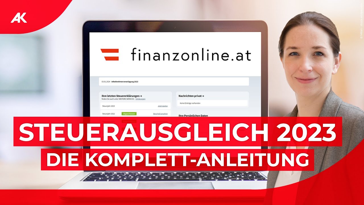 FinanzOnline: So geht der Steuerausgleich 2023/24 | Komplett-Anleitung