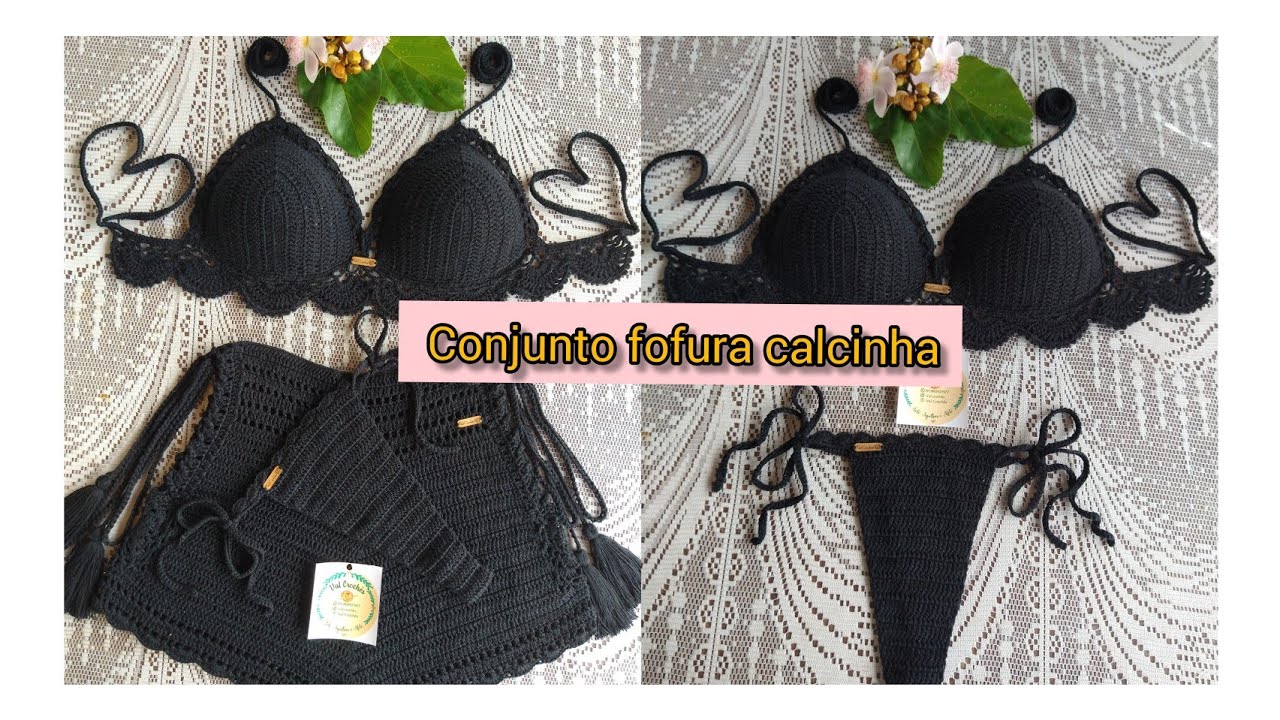calcinha do conjunto fofura...simples linda e fácil de fazer ✅✅#biquinis #conjuntodecroche