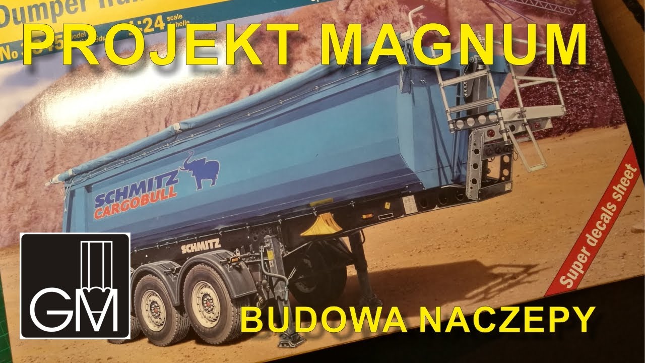 Italeri SCHMITZ CARGOBULL 1:24 budowa i waloryzacja naczepy dumper trailer assembly and weathering