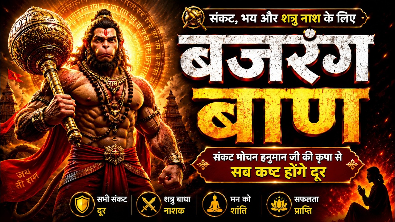Bajrang Baan | बजरंग बाण | Bajrang Baan Path | Hanuman Mantra | Powerful Prayer