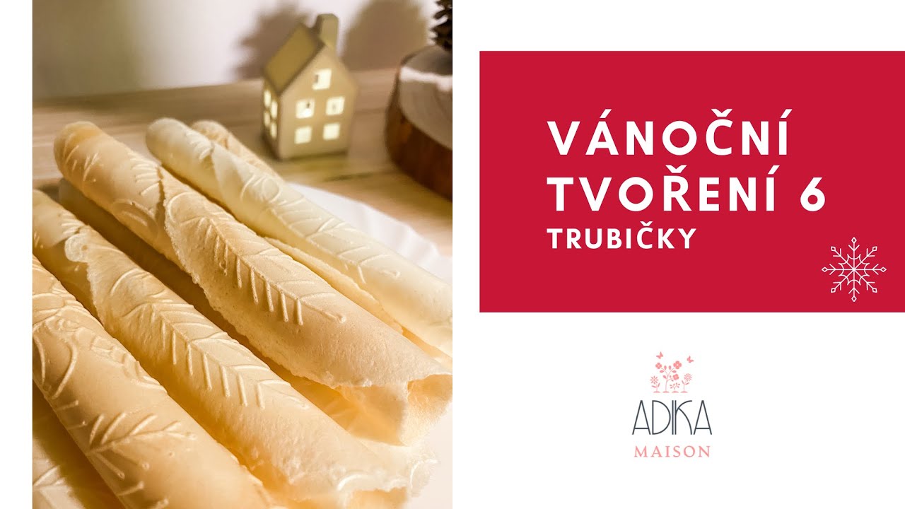 Vianočn&eacute; obl&aacute;tky/ trubičky recept a postup v&yacute;roby tradičn&yacute;m sp&ocirc;sobom