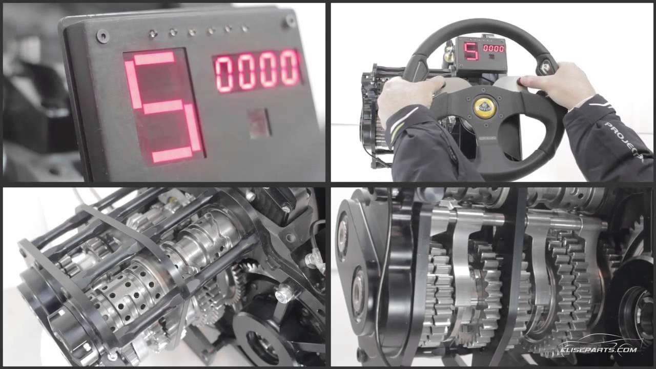 EliseParts Sequential gearbox working internals view