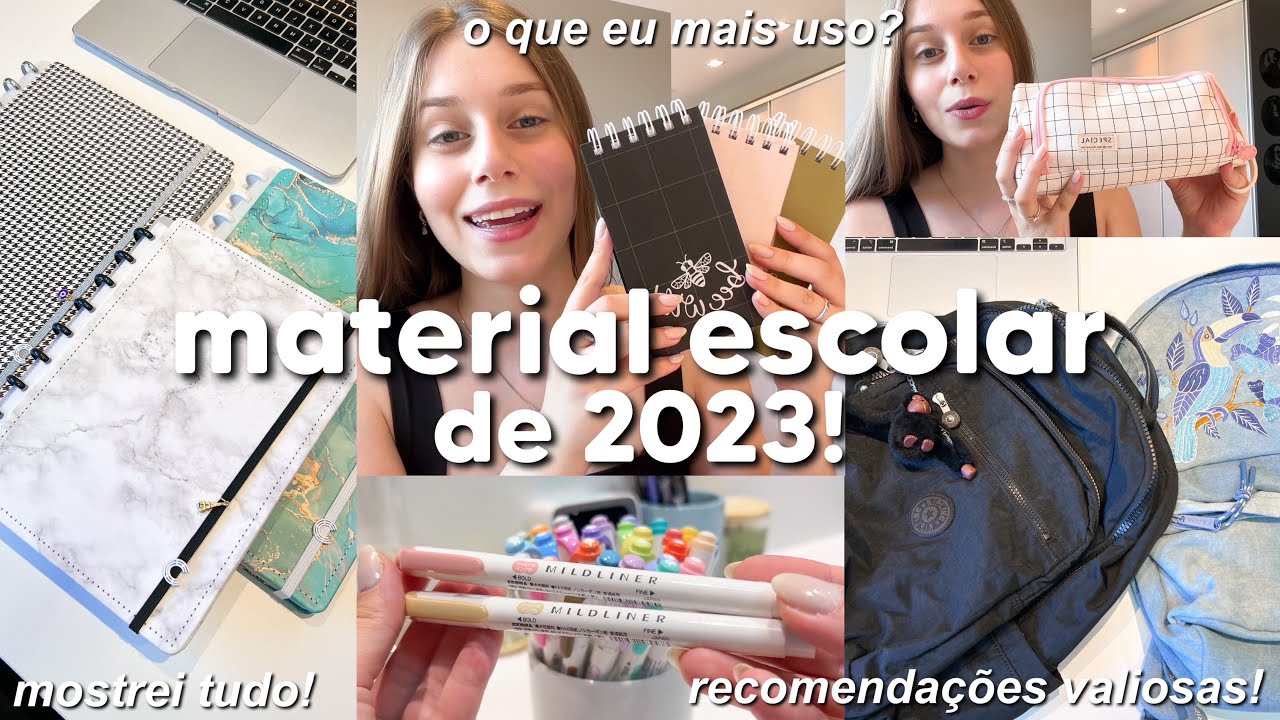 MATERIAL ESCOLAR 2023 COMPLETO | recomendações, o que realmente vale a pena ter?