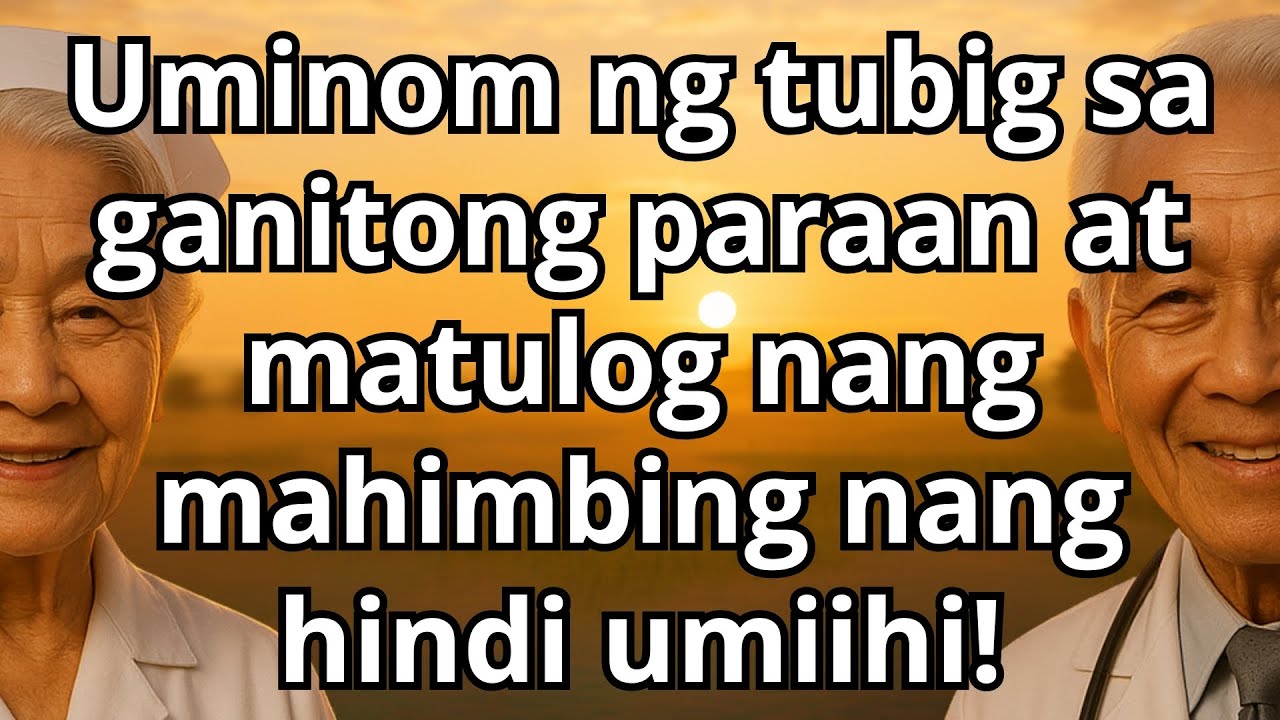 Nagulat ang Doktor: Uminom ng Tubig na Ito at Matulog ng 7 Oras Nang Walang Pag-ihi sa Gabi