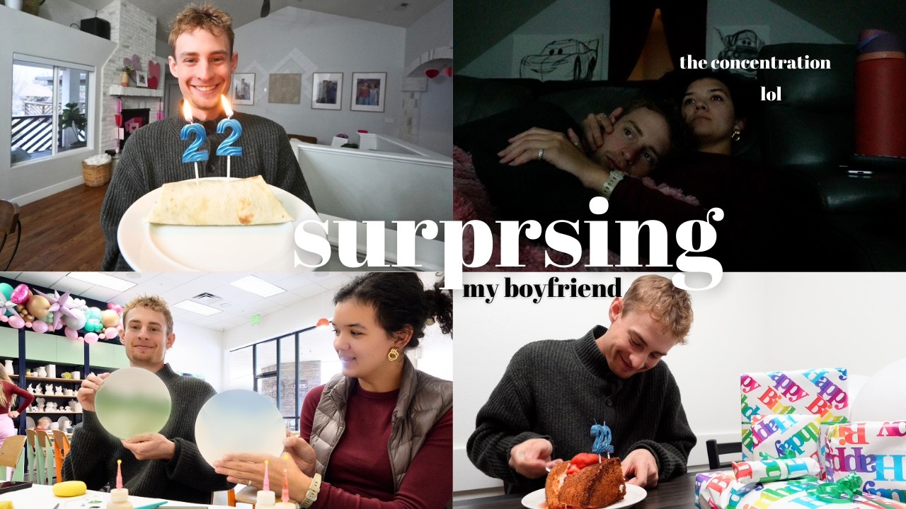 surprising my bf for his bday