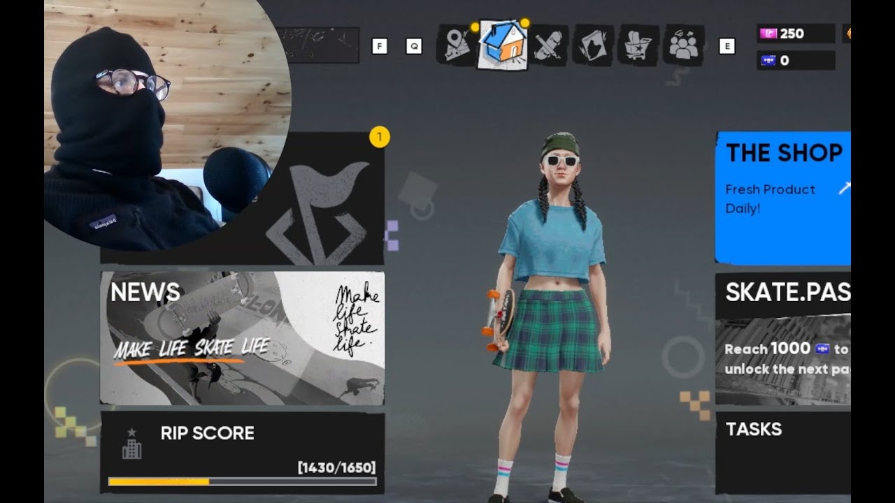 Washed Up Sk8r Plays Skate 4 for 10 Min - EVEN FLOW