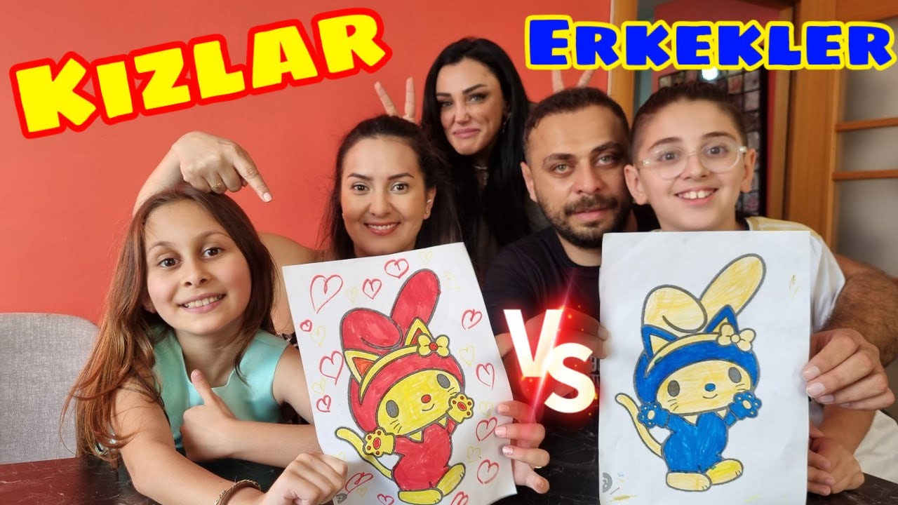 TUBİ İLE EFE'YLE MY MELODY BOYAMA CHALLENGE !