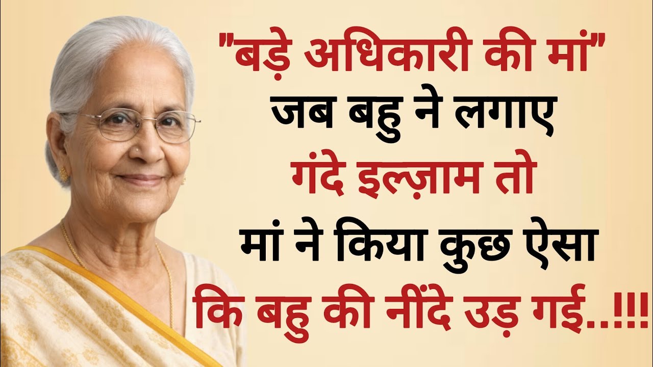 जब बहू ने सास पर लगाया गंदा इल्ज़ाम… मां ने उठाया ऐसा कदम कि कांप उठा पूरा मौहल्ला! Emotional Kahani