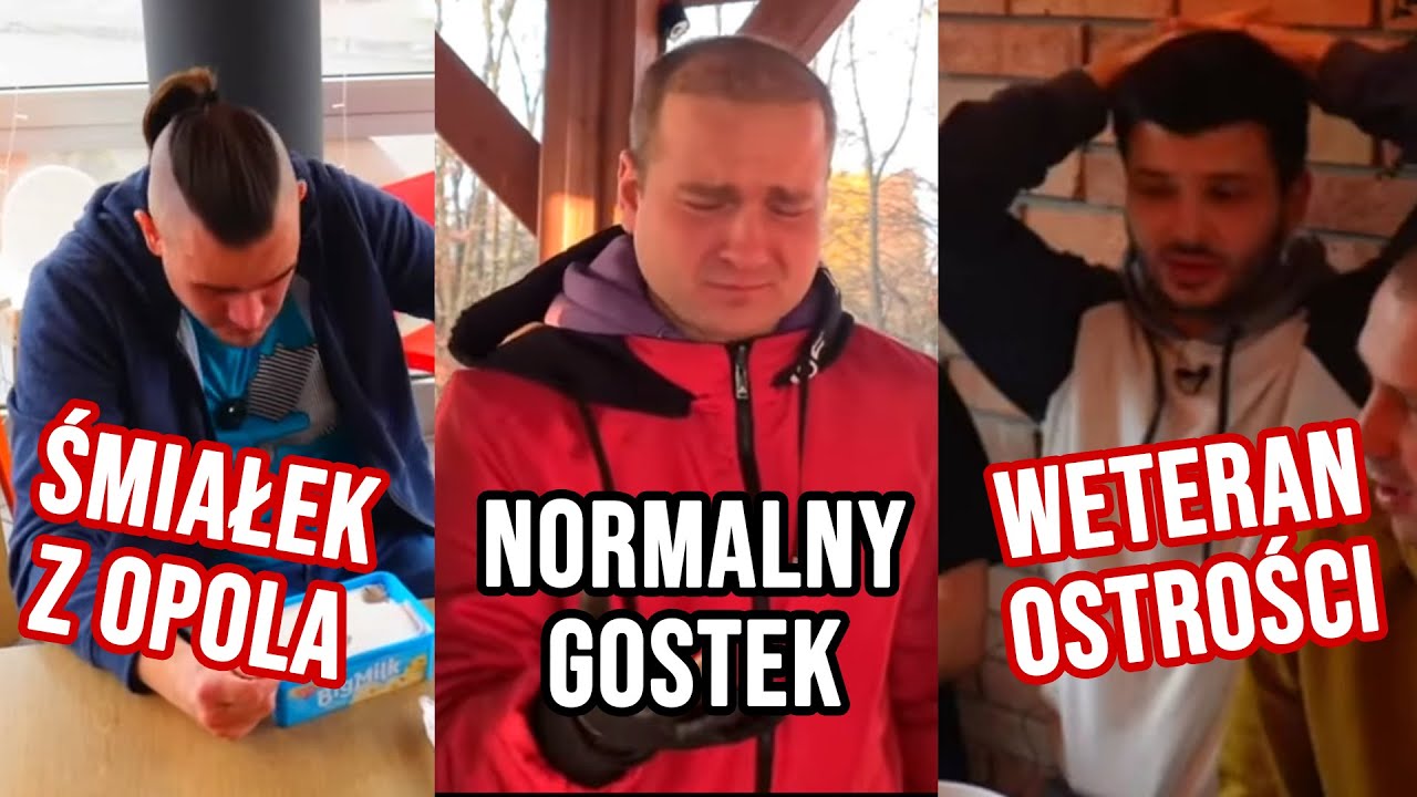 chłopy jedzą ostre, a potem tego żałują