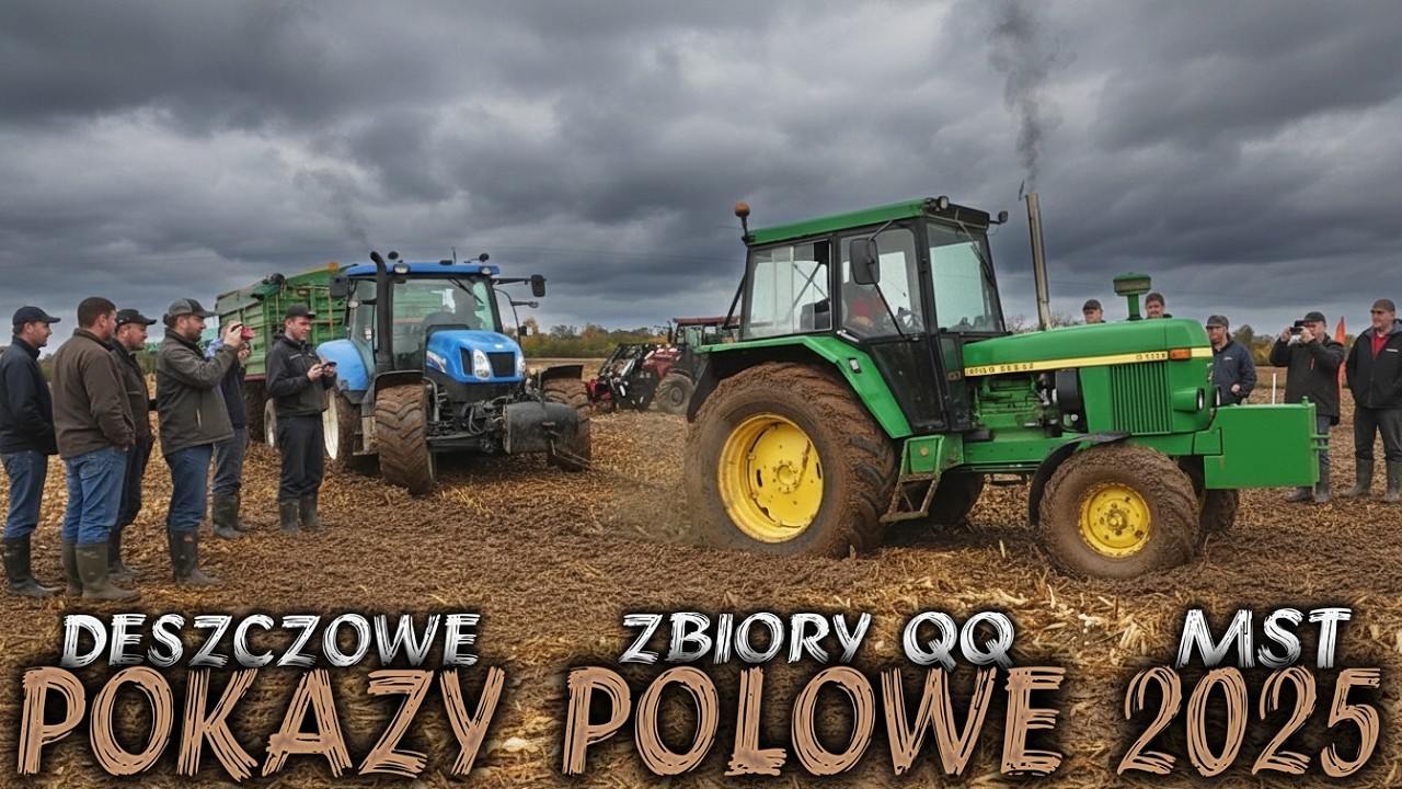 JEDZIEMY JOHN DEERE'EM NA POKAZY POLOWE ✅ DESZCZOWE ZBIORY KUKURYDZY *POLETKA* 2k25 😮 MafiaSolec