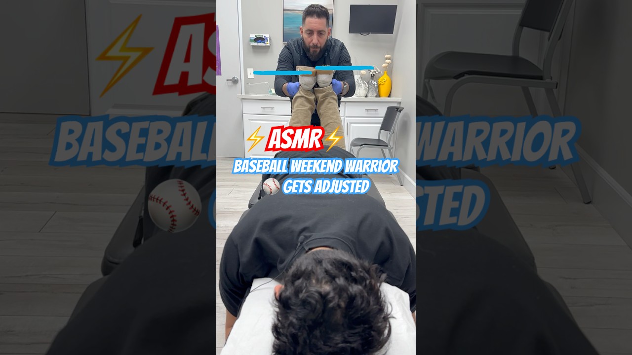 *WEEKEND WARRIOR* ⚾️ Gets a much need chiropractic adjustment after some baseball injuries 🙌