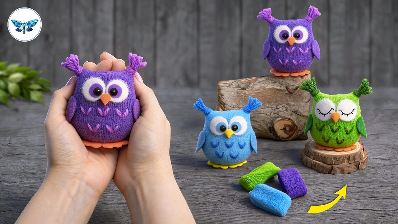 Обожаю совушек!😍Чудесные совушки из резинок для волос🦉Легко, быстро, великолепно!
