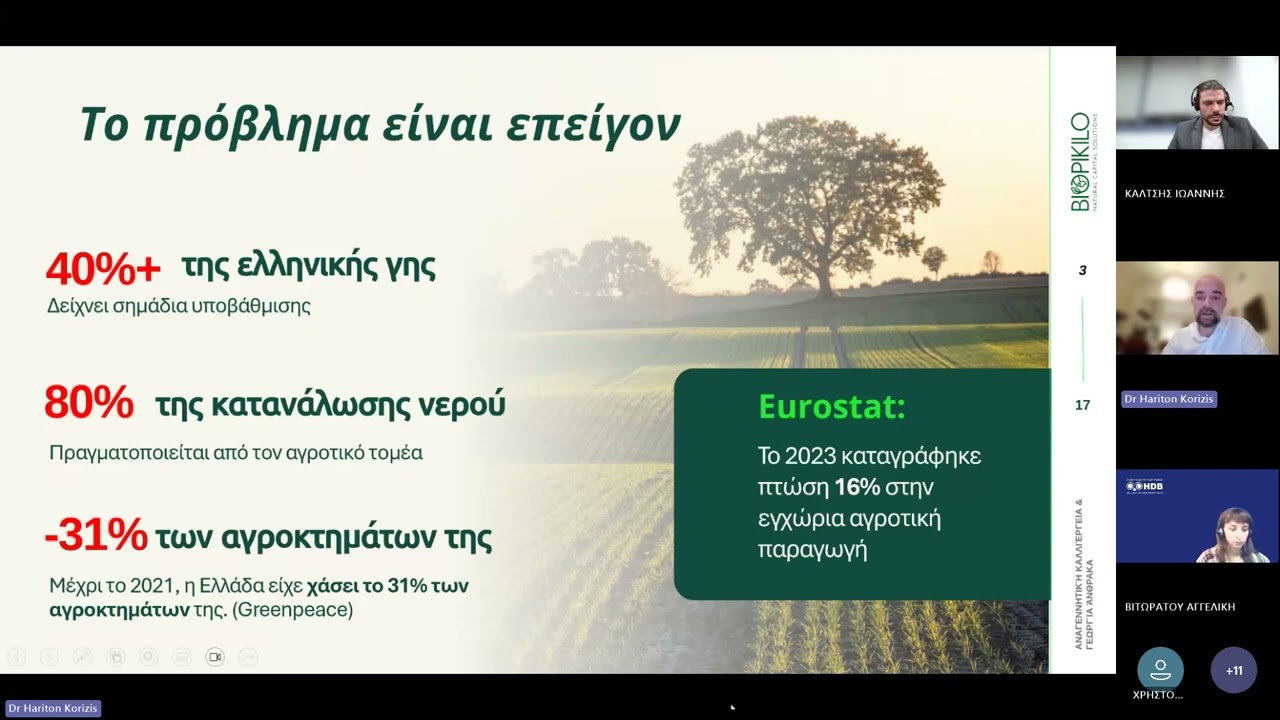 InnoAgora Webinar  Αναγεννητική Γεωργία και Γεωργία του Άνθρακα
