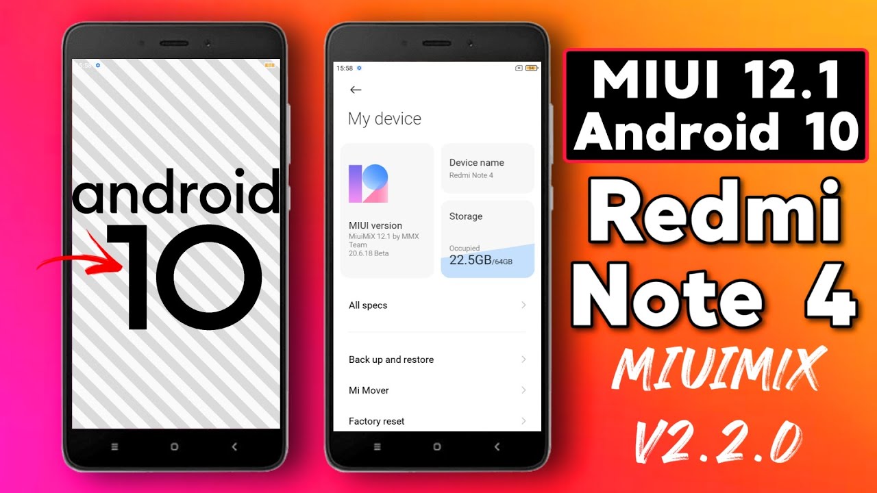 MIUI 12.1 with Android 10 on Redmi Note 4 | MIUIMix v2.2.0 for Mido 🔥