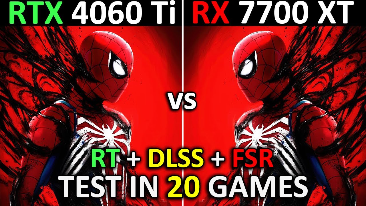 RTX 4060 Ti vs RX 7700 XT | Test in 20 Games | 1080p - 1440p | The Ultimate Comparison! | 2025
