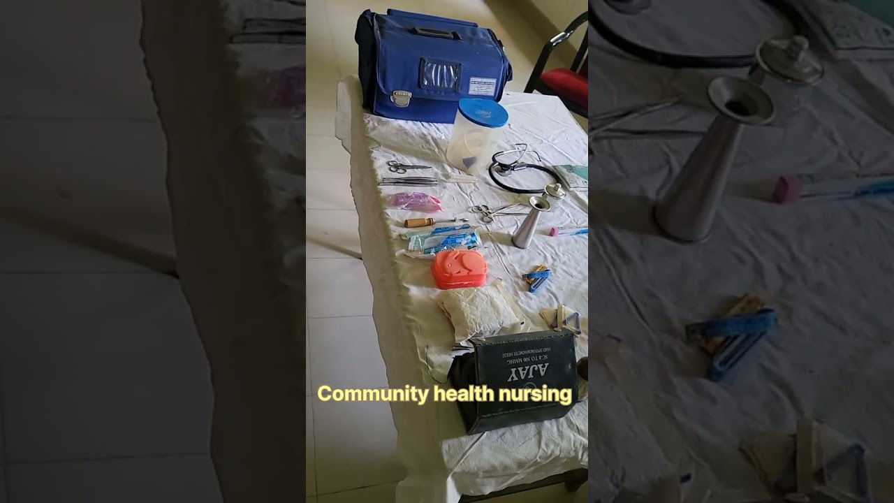 Community health nursing lab//Community lab for demonstration//Bag technique equipment