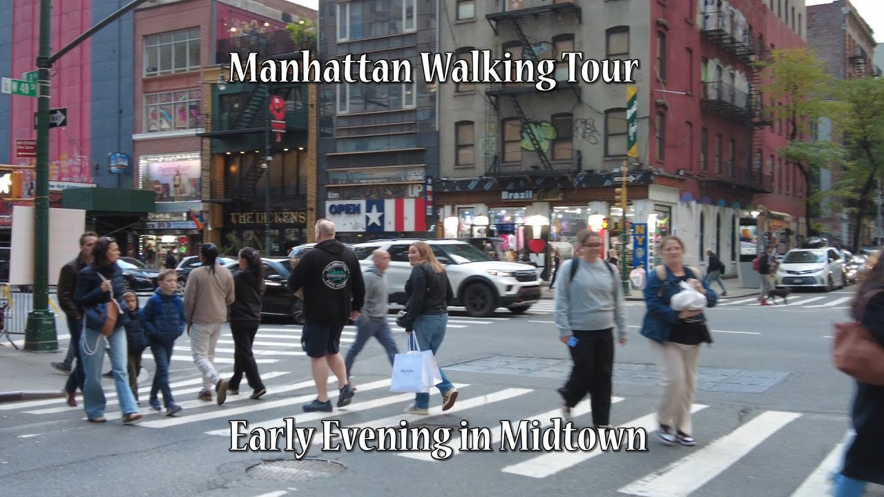 Manhattan Walking Tour - Early Evening in Midtown #manhattan #nyc #nycwalkingtour