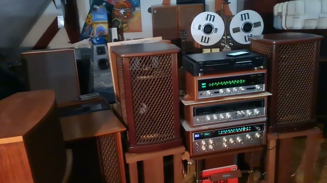 Magia sansui :sansui 4000 & Sansui omnipolar loudspeaker  SF 2