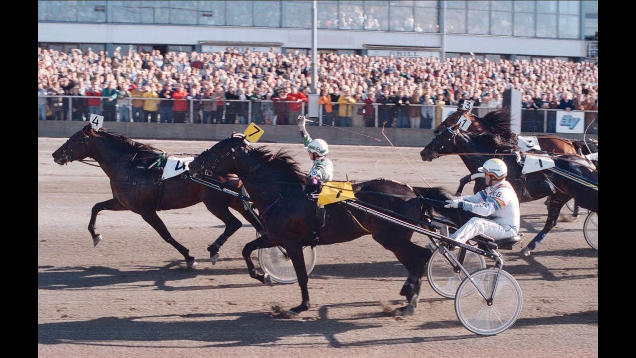 Zoogin & Åke Svanstedt vinner Åby Stora Pris (1 000 000 kr) 1995 på tiden 1.13,6a/2 140 meter.