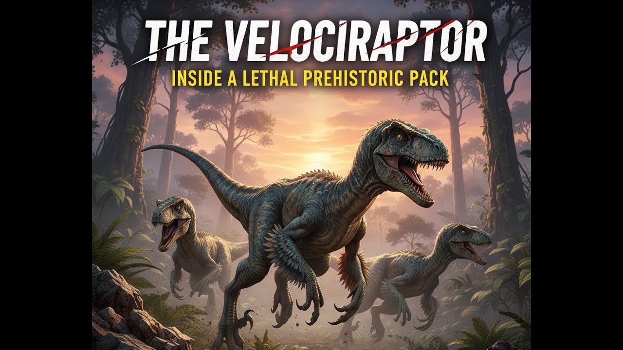 The Velociraptor Inside a Lethal Prehistoric Pack #Velociraptor #Dinosaurs #PackHunters