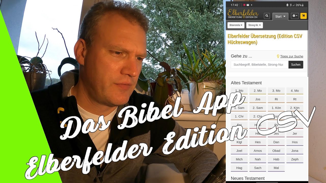 Das top BibelApp - Elberfelder Übersetzung Edition CSV - kostenlos und ohne Werbung -