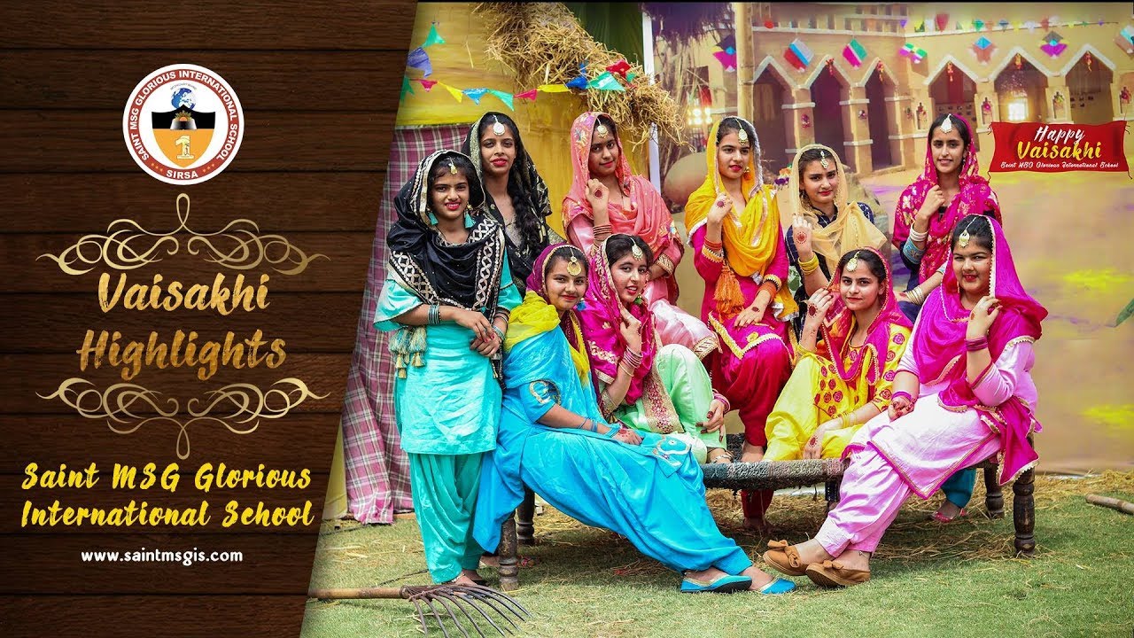 Highlights of Vaisakhi || #2018_19 || Saint MSG Glorious International School Sirsa ||