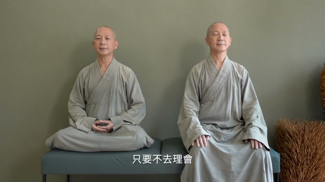 「停一停 心呼吸」10分鐘簡易靜坐導引 - 常霖法師（廣東話、有字幕）