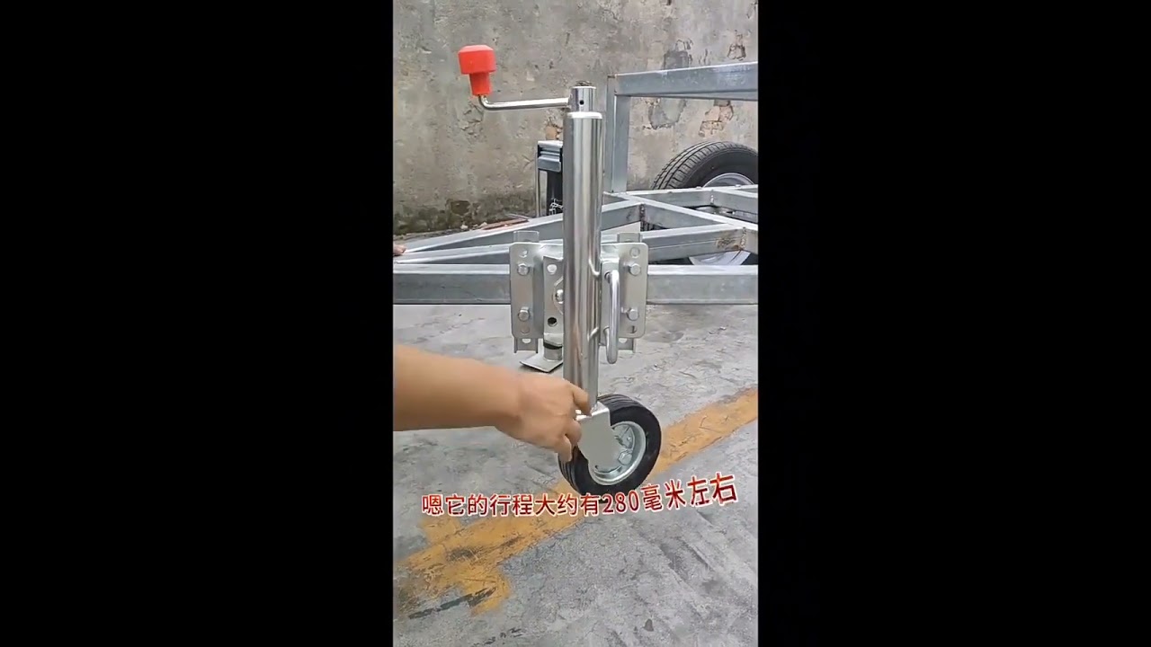 6/8/10 Inch Jockey Wheel Swing Up Solid Rubber Wheel Capacity 540~900KG Caravan RV Boat Trailer J...