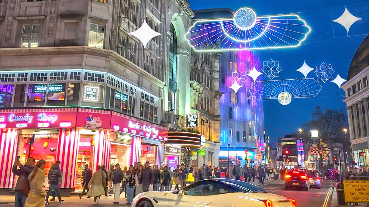 London Celebrates Ramadan ☪️ West End Walking Tour with Ramadan Lights 2024 | 4K HDR