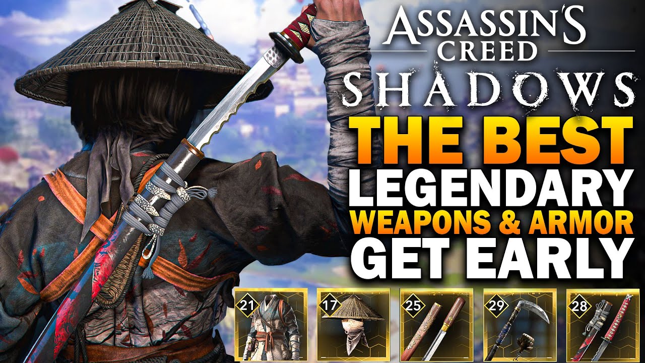 Assassin's Creed Shadows - The BEST LEGENDARY Weapons & Armor EARLY!