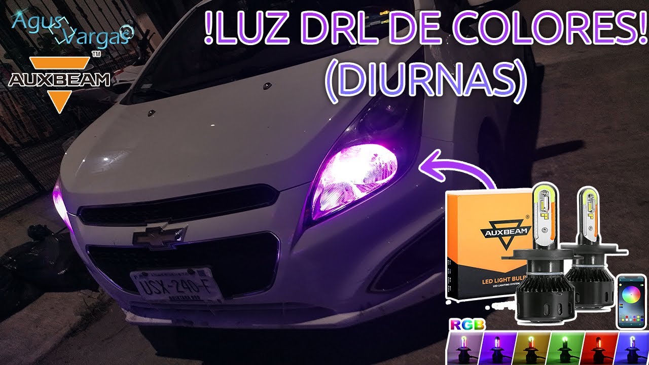 INSTALANDO LED H4 RGB AUXBEAM EN FAROS DEL CHEVROLET SPARK/BEAT + H1 PARA LUPAS | Agus Vargas